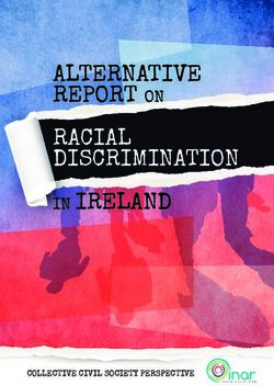 ALTERNATIVE REPORT ON - COLLECTIVE CIVIL SOCIETY PERSPECTIVE