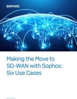 Making the Move to SD-WAN with Sophos: Six Use Cases