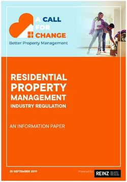 PROPERTY RESIDENTIAL AN INFORMATION PAPER