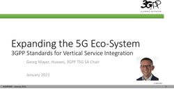 Expanding the 5G Eco-System - 3GPP Standards for Vertical Service Integration Georg Mayer, Huawei, 3GPP TSG SA Chair - WWRF