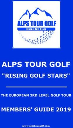 ALPS TOUR GOLF "RISING GOLF STARS" MEMBERS' GUIDE 2019 - THE EUROPEAN 3RD LEVEL GOLF TOUR