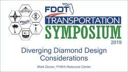 Diverging Diamond Design Considerations 2019 - FDOT Transportation Symposium 2019