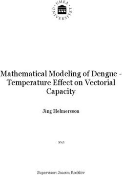Mathematical Modeling of Dengue - Temperature Effect on Vectorial Capacity - Jing Helmersson