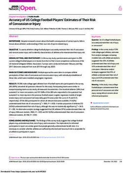Accuracy of US College Football Players' Estimates of Their Risk of Concussion or Injury