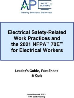 Electrical Safety-Related Work Practices and the 2021 NFPA 70E for Electrical Workers - Leader's Guide, Fact Sheet & Quiz