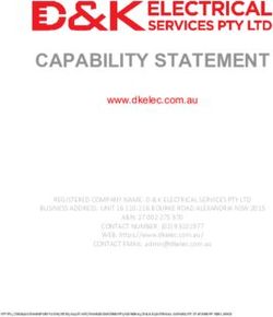 CAPABILITY STATEMENT www.dkelec.com.au - D&K Electrical