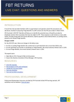 FBT RETURNS LIVE CHAT: QUESTIONS AND ANSWERS - CPA Australia
