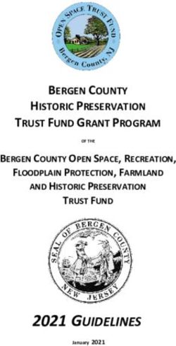 2021 GUIDELINES - BERGEN COUNTY TRUST FUND GRANT PROGRAM HISTORIC PRESERVATION