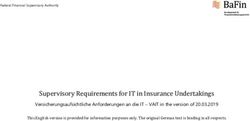 SUPERVISORY REQUIREMENTS FOR IT IN INSURANCE UNDERTAKINGS - BAFIN