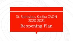 St. Stanislaus Kostka CAQN 2020-2021 - Reopening Plan - St. Stanislaus Kostka ...