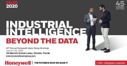 45th Annual Honeywell Users Group Americas June 21-25, 2020 JW Marriott Grande Lakes, Orlando, Florida www.honeywellusersgroup.com 1,500+ ...