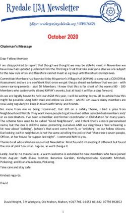 October 2020 - U3A Site Builder