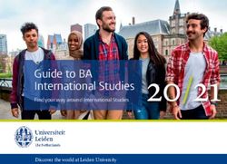 Guide to BA International Studies - Find your way around International Studies 20/21 - BAIS introduction guide 2020-2021 digital ...