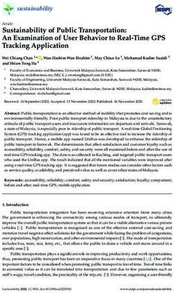 Sustainability of Public Transportation: An Examination of User Behavior to Real-Time GPS Tracking Application - MDPI