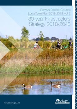30-year Infrastructure Strategy 2018-2048 - Selwyn District Council Long-Term Plan 2018-2028.Vol 2 - Greater ...