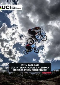 UCI INTERNATIONAL CALENDAR REGISTRATION PROCEDURE 2021 / 2021-2022