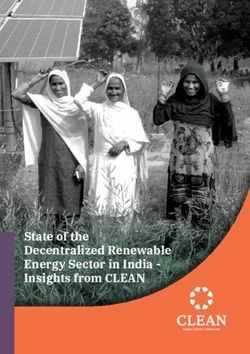 State of the Decentralized Renewable Energy Sector in India - Insights from CLEAN