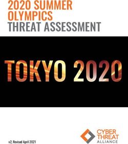 2020 SUMMER OLYMPICS THREAT ASSESSMENT - v2, Revised April 2021 - Cyber ...