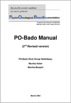 PO-Bado Manual (2nd Revised version) - PO-Bado Work Group Heidelberg: Monika Keller Monika Mussell