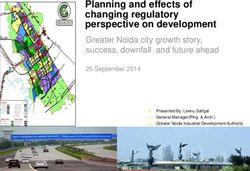 Planning and effects of changing regulatory perspective on development