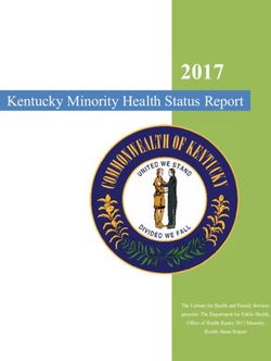 2017 Kentucky Minority Health Status Report - The Cabinet for Health and Family Services presents: The Department for Public Health, ASTHO