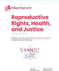 Reproductive Rights, Health, and Justice - Platform Women