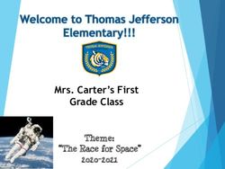 Mrs. Carter's First Grade Class - Theme: "The Race for Space"