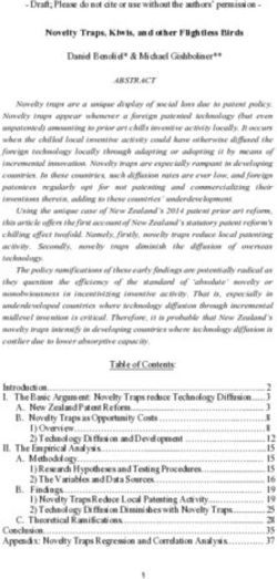 Novelty Traps, Kiwis, and other Flightless Birds