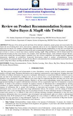 Review on Product Recommendation System Naïve Bayes & MapR vide Twitter - IJIRCCE
