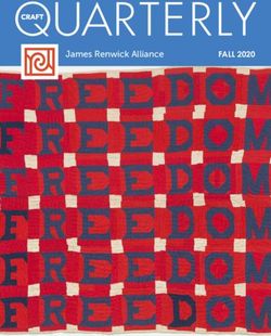 QQUUAARRTTERERLLYY FALL 2020 - James Renwick Alliance - Arlington Public Art