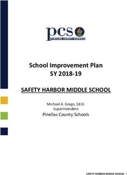 School Improvement Plan - SY 2018-19 SAFETY HARBOR MIDDLE SCHOOL Pinellas County Schools