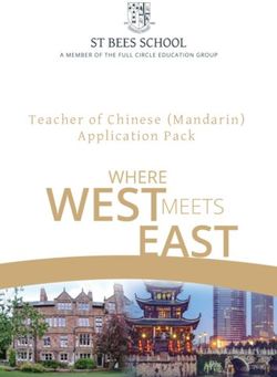 Teacher of Chinese (Mandarin) Application Pack - St Bees School