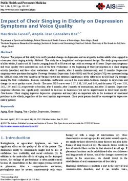 Impact of Choir Singing in Elderly on Depression Symptoms and Voice Quality