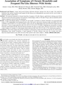 Association of Symptoms of Chronic Bronchitis and Frequent Flu-Like Illnesses With Stroke