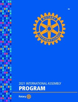 PROGRAM 2021 INTERNATIONAL ASSEMBLY - EN - Rotary International
