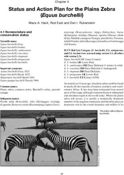 Status and Action Plan for the Plains Zebra