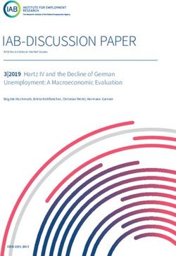 IAB-DISCUSSION PAPER 3|2019 Hartz IV and the Decline of German Unemployment: A Macroeconomic Evaluation