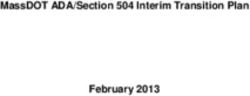 MassDOT ADA/Section 504 Interim Transition Plan February 2013