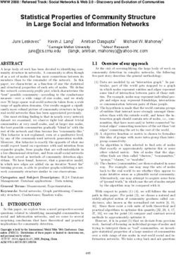 Statistical Properties of Community Structure in Large Social and Information Networks