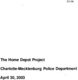 The Home Depot Project Charlotte-Mecklenburg Police Department April 30, 2003 03-06