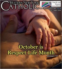 October is Respect Life Month - see pages 7-8 - Western New York Catholic