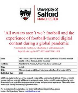 All avatars aren't we': football and the experience of football-themed digital content during a global pandemic