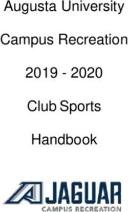 Augusta University Campus Recreation 2019 - 2020 Club Sports Handbook