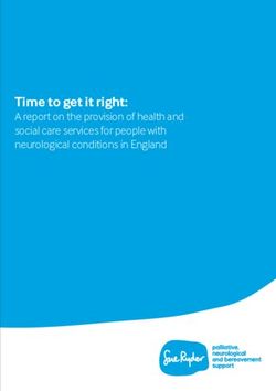 Time to get it right: A report on the provision of health and social care services for people with neurological conditions in England - Sue Ryder