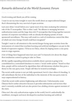 Remarks delivered at the World Economic Forum - Goa ...