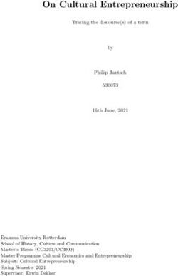 On Cultural Entrepreneurship - Erasmus University Thesis Repository
