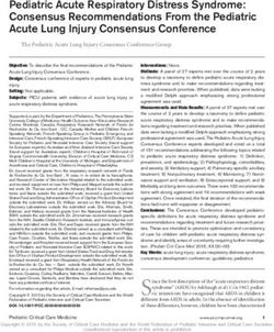 Pediatric Acute Respiratory Distress Syndrome: Consensus Recommendations From the Pediatric Acute Lung Injury Consensus Conference