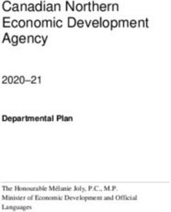 Canadian Northern Economic Development Agency - 2020-21 Departmental Plan - Canadian Northern Economic ...