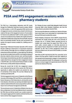 PSSA and PPS engagement sessions with pharmacy students