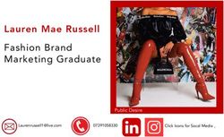 Lauren Mae Russell Fashion Brand Marketing Graduate 07391058330 - Radar